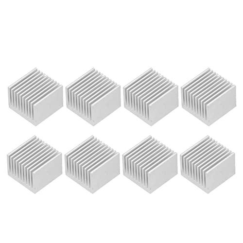 HPZIHUIT 8 dünne Kühlkörper, Aluminium-Kühlkörper-Set für Elektronik, CPU-Modul, 40 x 40 x 30 mm (mit Wärmeleitung auf der Rückseite) von HPZIHUIT