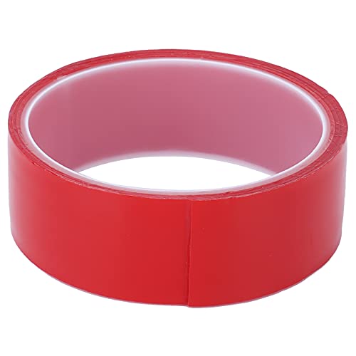 HPZIHUIT Doppelseitiges Klebeband Nanometer nahtlos abnehmbares Klebeband Rot für Wandfoto -Poster (3cm*1m) von HPZIHUIT