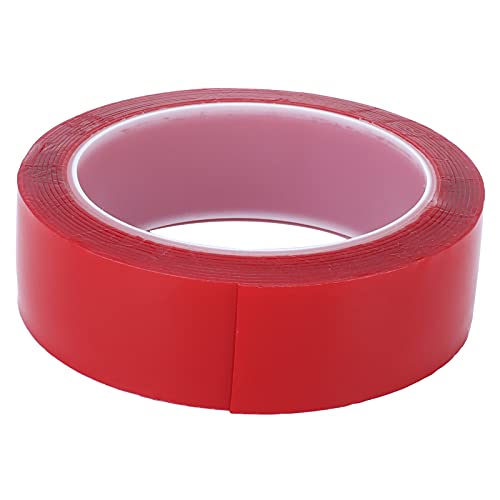 HPZIHUIT Doppelseitiges Klebeband Nanometer nahtlos abnehmbares Klebeband Rot für Wandfoto -Poster (3cm*3m) von HPZIHUIT