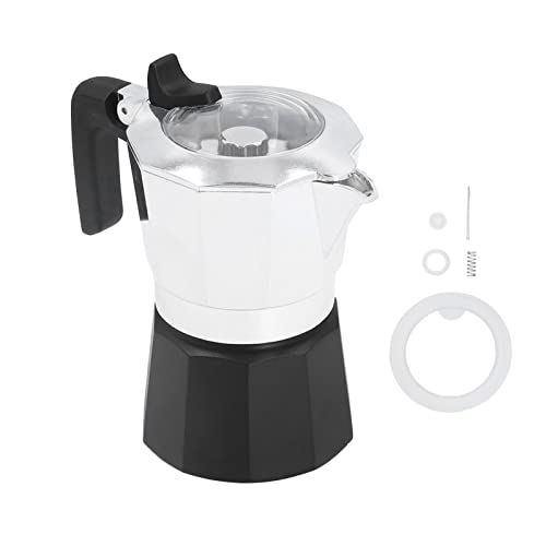 HPZIHUIT Dual Ventil Silber Moka Kaffeemaschine Italienische Topf für Reisen von HPZIHUIT