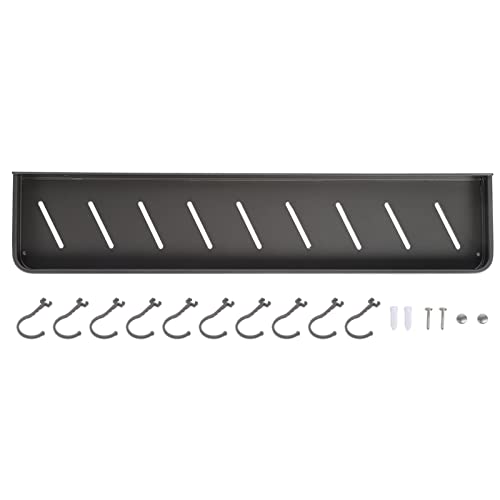 HPZIHUIT Dusch Regal für Badezimmer, an der Wand befestigtes Handtuch-Aufbewahrung Regal, Shampoo-Organizer-Halter (60 cm mit 10 Haken) von HPZIHUIT