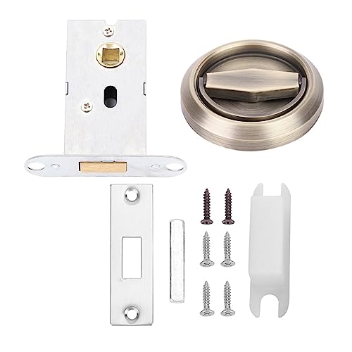 HPZIHUIT Edelstahl Schubladen Schrank Türschloss mit Griff Zug Ring, hohe Korrosion wasserdicht für Küchen schränke (Bronze) von HPZIHUIT