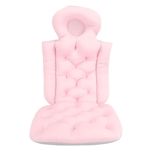 HPZIHUIT Ganzkörper-Bade kissen Bequeme Stütz-Nacken-Kopfstütze für Erwachsene Bade kissen Erfahrung (Rosa) von HPZIHUIT
