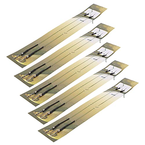 HPZIHUIT Karpfenfischerhaar -Rigs Linie Metallhaken Köder Wire Haken Set Fischereizubehör für schwimmende Pellets Fleischmais (8#) von HPZIHUIT
