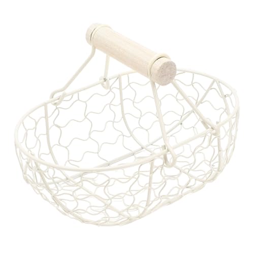 HPZIHUIT Metalldraht Brotkorb Vintage Style Storage Korb mit Griffen für Küchen Bauernhaus Beige HPZIHUIT Metalldraht Brotkorb Vintage Style Storage Korb mit Griffen für Küchen Bauernhaus Beige von HPZIHUIT