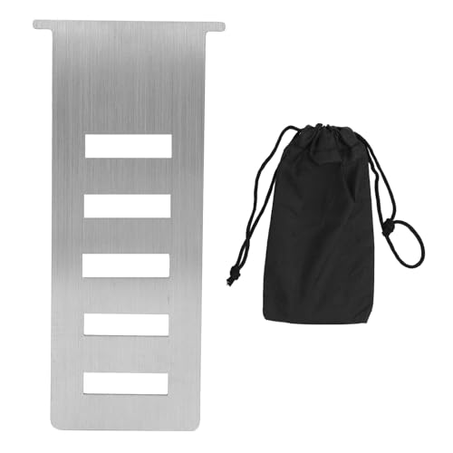 HPZIHUIT Platten -Geräte -Stecker -Verlängerungsplatte Edelstahlgas -Gas -Geräte -Rohrverlängerungsplatte für Schneepeak GS 450R GS 450K IGT Flatofen (Silber) von HPZIHUIT