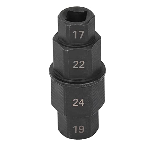 HPZIHUIT Sechskantachse Werkzeug Motorrad -Frontrad -Spindel -Brrenentfernung 17 19 22 24 mm (Schwarz) von HPZIHUIT