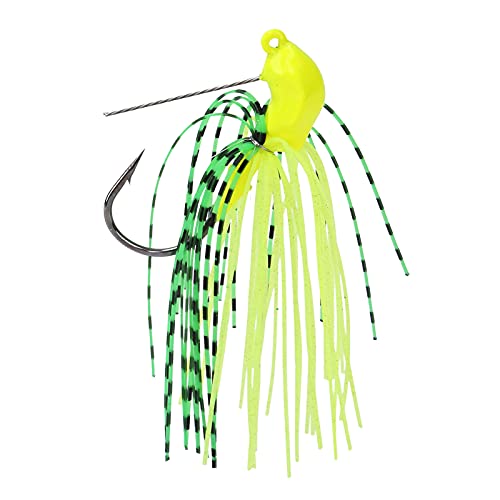 HPZIHUIT Willow Leaf Spinnerbait Anti Hanging Bood Fishing Lure Spinner Köder für frische Meeresbarsch (Gelb) von HPZIHUIT