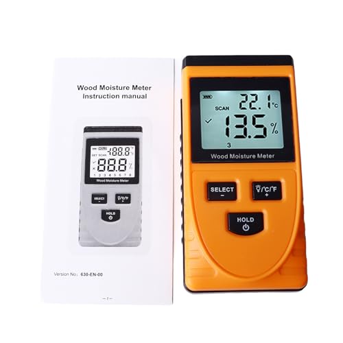 Holzfeuchtigkeitsmesser Pinless Induktion Multifunktion Nicht destruktiver digitaler Detektor und DIY -Enthusiasten Holzfeuchtigkeitsmesser Pinless Induktion Multifunktion Nicht destruktiver digitaler Detektor und DIY -Enthusiasten von HPZIHUIT