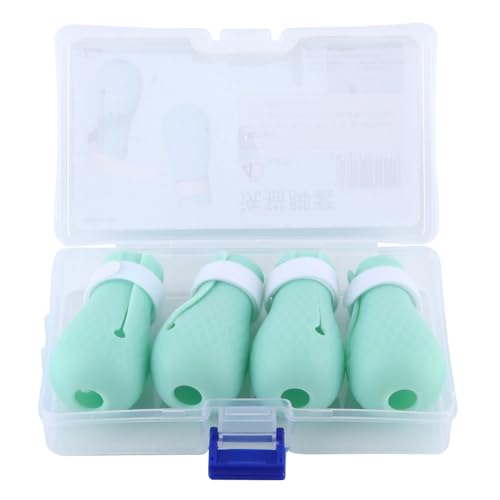 Katzenpfeiler -Protektor Silikon Anti -Scratch Protector Baden Barbering Checking, hellblaues 4pcs -Set von HPZIHUIT