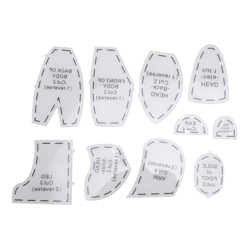 Memory Bear Sewing Kit Acrylmuster Vorlage für Handwerkskreationen von HPZIHUIT