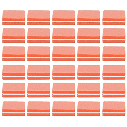 Mini -Nagelpuffer Professioneller tragbarer Home Salon Nagel Buffing Schleifblock Maniküre Werkzeug für Fingerzehen Acryl uv Gel Falsche Nägel 30pcs (Orange) von HPZIHUIT