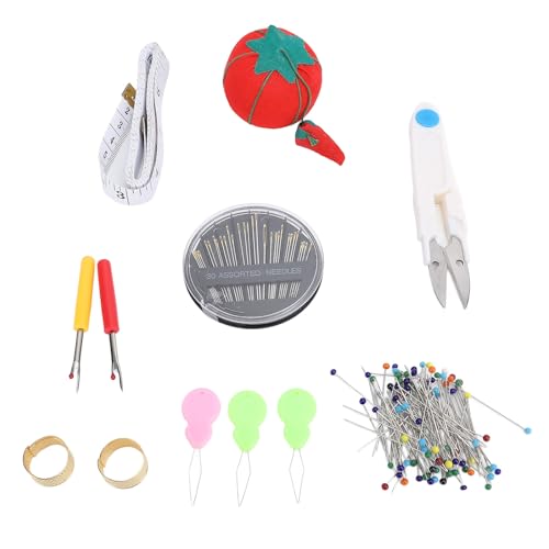 Nähen Pin Kissen Kit Niedliches Tomaten-Pin-Kissen Glas Kugelkopf-Pins Selbst fädliche Nadeln Nähwerkzeug-Set Nähen Pin Kissen Kit Niedliches Tomaten-Pin-Kissen Glas Kugelkopf-Pins Selbst fädliche Nadeln Nähwerkzeug-Set von HPZIHUIT