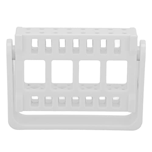 Nagelkunstbohrer Bithalter 16 Löcher Organizer Rack Nagel Salon Accessoire Ausstellungsständer (Weiß) von HPZIHUIT