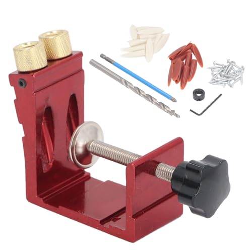 Pocket Hole Jig Kit Aluminiumlegierung verstellbare schräge Taschenloch Jig Dübel Bohrführer Holzbearbeitungsbein Schiene Flush Winkelteecke Pocket Hole Jig Kit Aluminiumlegierung verstellbare schräge Taschenloch Jig Dübel Bohrführer Holzbearbeitungsbein Schiene Flush Winkelteecke von HPZIHUIT