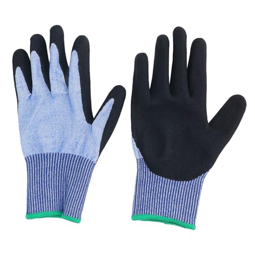 Resistente Arbeit Handschuhe Stahldraht A7 Grade Männer Frauen universelle nicht schlupfe Ölsichere Sicherheitshandschuhe für Holzbearbeitungsküche (L) von HPZIHUIT