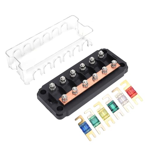 Schaltkreise Sicherungsscheibe 6 Wege Mega AMG 30A 50A 60A 80A 100A 125A Bolzenfixierboot Sicherungskontum von HPZIHUIT