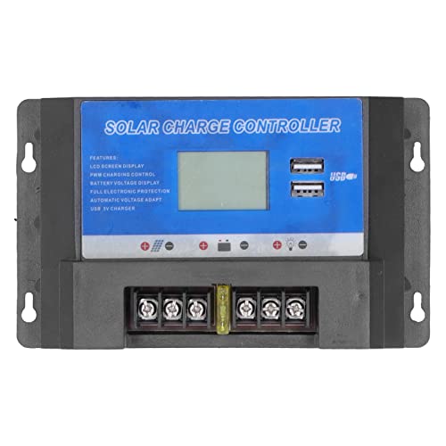Solar Ladungscontroller LCD Display Dual USB -Schnittstelle lebige Solarpanel PV -Regulierungsbehörde für die Verwendung der Familienbranche für die Familienbranche (30a) von HPZIHUIT