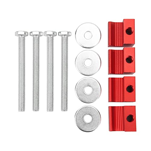 WERKZEUG BOX J HOOK ALUMINIUM EDELSTAHL KIT FÜR PICKUP TRUCK (Rot) von HPZIHUIT