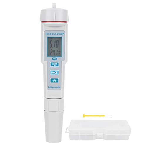 Wasserqualitäts-Teststift, Hochleistungs-4-in-1-PH-EC-TDS-TEMP-Tester, Schwimmbad, Trinkwasser, Labor, tragbares, ergonomisches Design Wasserqualitäts-Teststift, Hochleistungs-4-in-1-PH-EC-TDS-TEMP-Tester, Schwimmbad, Trinkwasser, Labor, tragbares, ergonomisches Design von HPZIHUIT