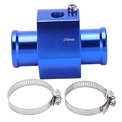 Wassertemperaturgelenk -Rohr -Metallsensor -Schlauchadapter Blau 26 mm GM Aluminiumlegierung von HPZIHUIT
