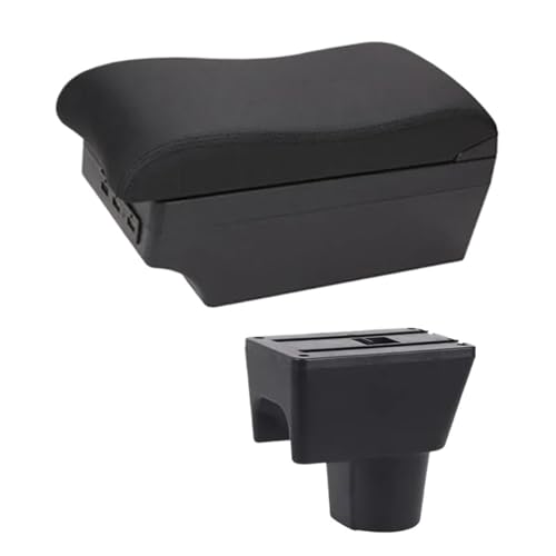 HPZPRPCEW Armlehnenbox Für R&enault Für Dacia Für Duster 2 2010-2019 2011 2012-2018 Armlehne Konsolenfach USB-Zubehör(D2 Red Line) von HPZPRPCEW