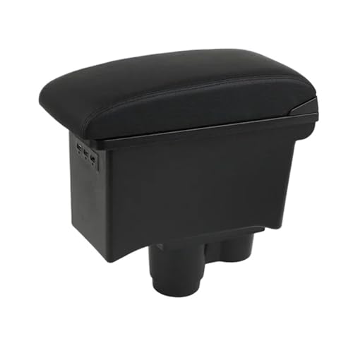 HPZPRPCEW Auto Armlehnenbox Für R&enault Für Duster 2019 2020 2021 2022 Mittelkonsolen-Aufbewahrungsbox(B2 Echtleder) von HPZPRPCEW
