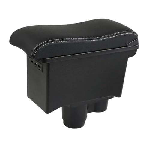 HPZPRPCEW Auto Armlehnenbox Für R&enault Für Duster 2019 2020 2021 2022 Mittelkonsolen-Aufbewahrungsbox(B3 Echtleder) von HPZPRPCEW