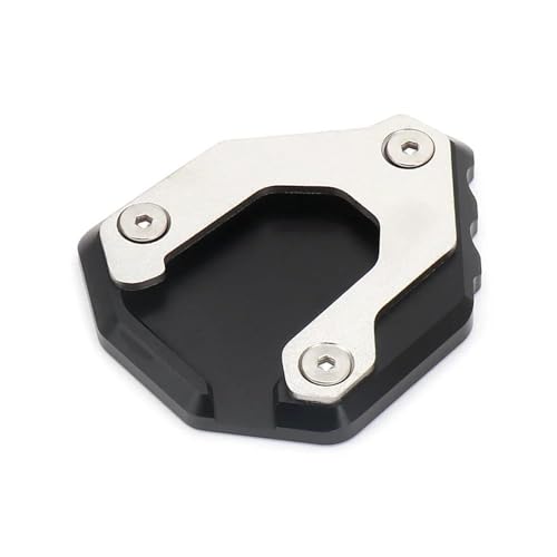 HPZPRPCEW Für CF Moto 800MT 800 Mt 800 MT 800mt 2021 2022 Motorrad-Ständerfuß-Seitenständer-Vergrößerungspolster-Stützplatte(SCHWARZ) von HPZPRPCEW
