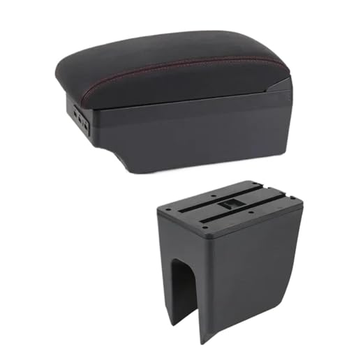 HPZPRPCEW Für Dacia Für Spring Armlehnenbox Mittelkonsole Interne Nachrüstung USB-Ladung(C white line 7USB) von HPZPRPCEW