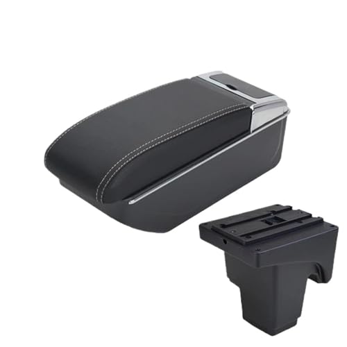 HPZPRPCEW Für FOCUS 3 Armlehnenbox Für Focus III MK3 Autoarmlehne Aufbewahrungsbox(Black white line) von HPZPRPCEW