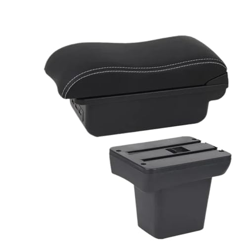 HPZPRPCEW Für Freelander Armlehnenbox Für Frelender 2 2006 2007 2008 2009 2010 2011 2012 Zentrale Aufbewahrungsbox(B2 Black white 3 USB) von HPZPRPCEW