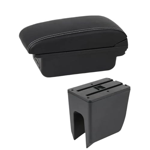 HPZPRPCEW Für R&enault Für K-ZE Auto Armlehnenbox Mittelkonsole Interne Nachrüstung USB-Ladung(B black line 3USB) von HPZPRPCEW