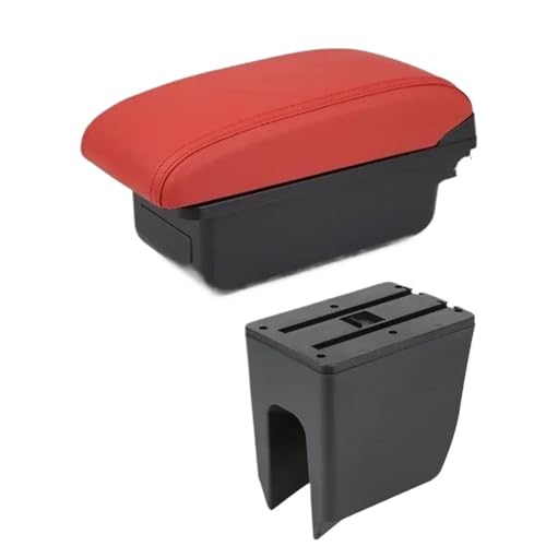 HPZPRPCEW Für R&enault Für K-ZE Auto Armlehnenbox Mittelkonsole Interne Nachrüstung USB-Ladung(Ein rotes KEIN USB) von HPZPRPCEW