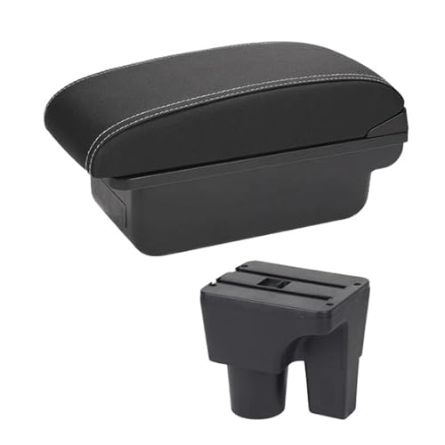 HPZPRPCEW Für Suzuki Für Liana A6 Armaturenbrettbox Mittelkonsole Auto Aufbewahrungsfach Armauflage Mit Getränkehalter USB-Schnittstelle(A white line No USB) von HPZPRPCEW