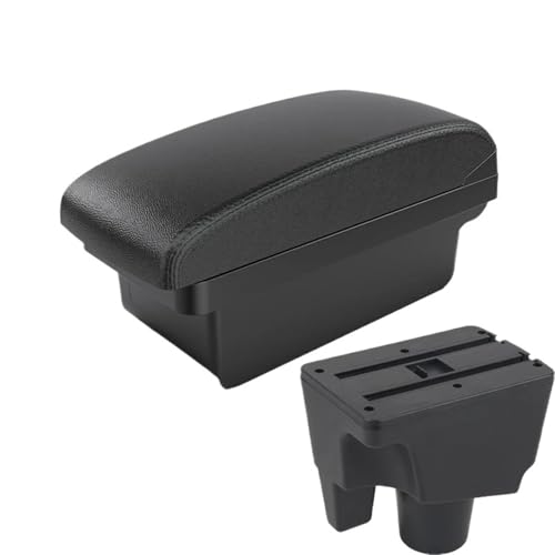 HPZPRPCEW Für Toyota Für Aqua I 2011 2012 2013 2014 2015 2016-2021 Auto-Armlehnenbox Aufbewahrungsbox Innenmodifikation Autoteile(A2 schwarze Linie Kein USB) von HPZPRPCEW
