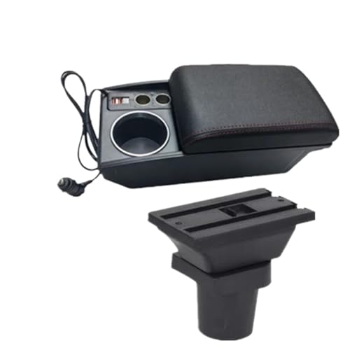 HPZPRPCEW Für Toyota Für Yaris Für Vitz 5-Türer Schrägheck 1998-2011 2005 2006 2007 2008 2009 2010 2011 Auto Armlehnenbox Mittelarmlehne(A1 Schnellladen) von HPZPRPCEW