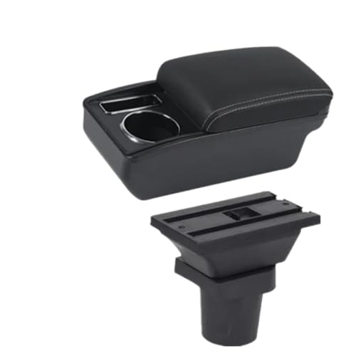 HPZPRPCEW Für Toyota Für Yaris Für Vitz 5-Türer Schrägheck 1998-2011 2005 2006 2007 2008 2009 2010 2011 Auto Armlehnenbox Mittelarmlehne(C3 Schwarz weiß KEIN USB) von HPZPRPCEW