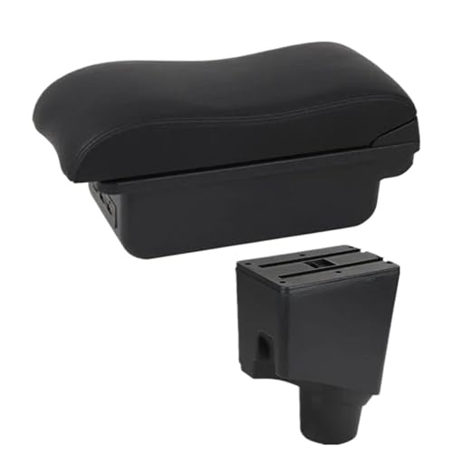 HPZPRPCEW Für Toyota Für Yaris Hybrid Auto Armlehnenbox Für Toyota Für Yaris 2015 2016 2017 2018 2019 2020 2021 2022 Mittelarmlehnenbox(B2 schwarze Linie 3USB) von HPZPRPCEW
