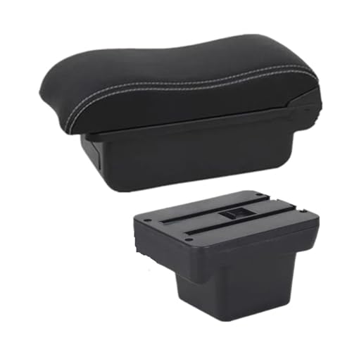 HPZPRPCEW Für VW Für Caddy 5 2024 Armlehnenbox Innenausstattung(A white line No USB) von HPZPRPCEW