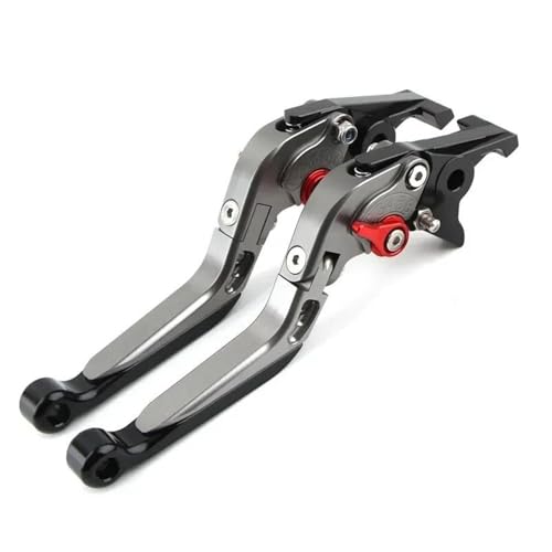 HPZPRPCEW Für Y&amaha Für NMAX155 Für NMAX 125 Für N-MAX125 155 Scooter Zusammenklappbare Ausziehbare Bremshebel Mit Parkfunktion(Titanschwarz) von HPZPRPCEW