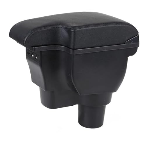 HPZPRPCEW Integrierte Armlehnenbox Für Hyundai Für Yuena Mittelarmlehne Mit USB-Ladeanschluss(Schwarze schwarze Linie) von HPZPRPCEW