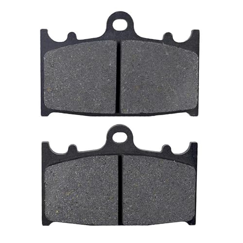 HPZPRPCEW Motorrad Bremsbeläge Vorne Und Hinten Für Kawasaki ZR400 1997–2001 ZX6R ZX9R ZX600E Ninja ZX6 1993–1997 ZZR400 ZZR600 1993–2007(1 Paar vorne) von HPZPRPCEW