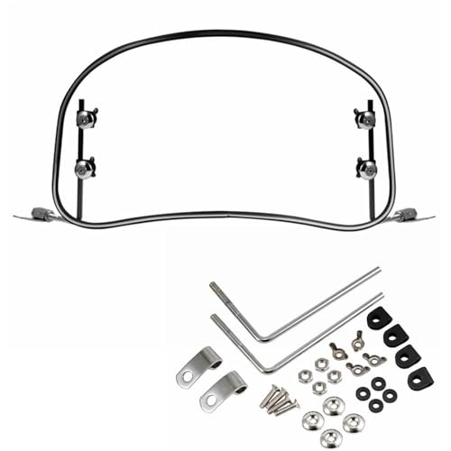 HPZPRPCEW Motorrad-Windschutzscheibe, Universelle Roller-Windschutzscheibe Windabweiser Spoiler Luftabweiser(Klar) von HPZPRPCEW