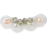 Led-filament-lampenset - glühlampenform - A60 - klares glas - 4 St. - rot - grün - blau - orange von HQ POWER