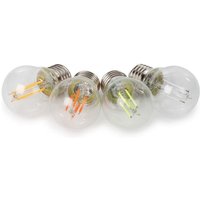 Hq Power - led-filament-lampenset - glühlampenform - G45 - klares glas - 4 St. - rot - grün - blau - orange von HQ POWER