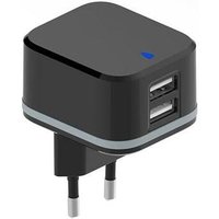 Hq Power - kompaktes ladegerät mit 2 usb-anschlüssen - 5 v - 3.4 a max. (2.4 + 1 a) - 17 w max. von HQ POWER