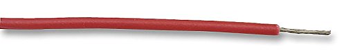 Verzinnter Kupferdraht, 1,3 mm, rot, PVC, 7 x 0,2 mm, 10 m, 24 AWG, Kabel, kompatibel mit Concordia Technologies, elektrisches Einzelkabel/Draht von HQ Tec