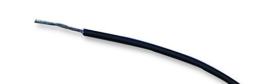 Verzinnter Kupferdraht, 1,3 mm, schwarz, PVC, 7 x 0,2 mm, 10 m, 24 AWG, Kabel, kompatibel mit Concordia Technologies, elektrisches Einzelkabel/Draht von HQ Tec