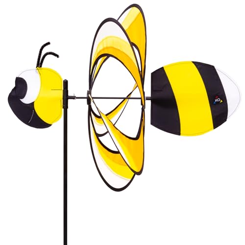 HQ Design Windspiration - Paradise Critter, UV-beständige und wetterfeste Windspiel Deko für Garten, Terrasse und Balkon - Windrad inkl. Standstab (Bumblebee) von HQ HIGH QUALITY DESIGN